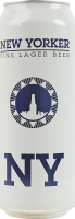 Пиво 0.5л 4.5% солодовое светлое фильтрованное пастеризованное New Yorker ж/б