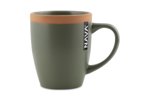 Кружка зеленая керамика 380мл №1455930 Афина Nava 1шт