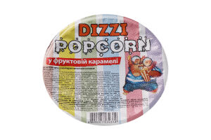 Зерна кукурудзи повітряні у фруктовій карамелі Popcorn Dizzi ст 55г