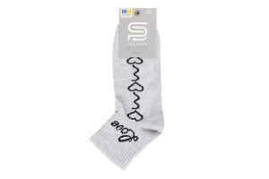 Шкарпетки жіночі Premier Socks Економ Love 23-25 світло-сірий