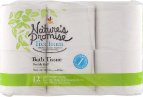 Nature's Promise Bath Tissue Double Rolls - 12 CT