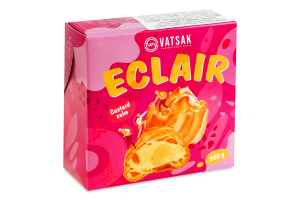 Пирожное Эклер с карамелью Vatsak к/у 250г