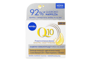 Крем дневной восстанавливающий SPF15 Extra nourish Anti-Wrinkle Q10 Nivea 50мл