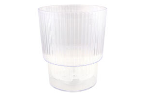 Горщик д/орхідей Стелла прозорий з дренажем 16*18,5см Алеана