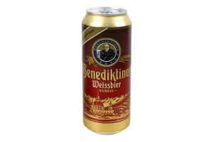 Пиво Benediktiner Weissbier Dunkel темне з/б