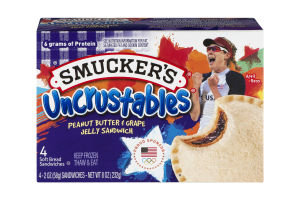 Smucker's Uncrustables Peanut Butter & Grape Jelly Sandwich - 4 CT