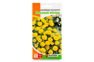 Насіння Квіти Чорнобривці Медовий місяць жовті низькі 0,5г Яскрава