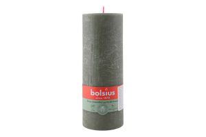 Свеча зеленая 19х6.8см №103668850357 Bolsius 1шт