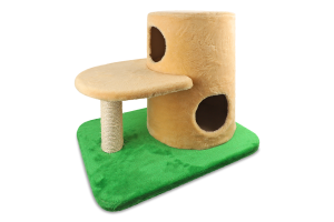 Дряпка-будинок д/котів Вежа бежева сизаль 54*57*45см Lucky Pet