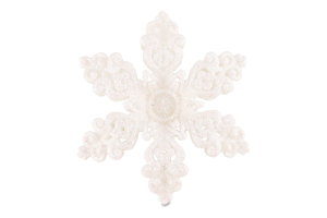 Подвеска Цветок Блеск пластик 12см 2306-3