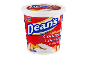 Dean's 4% Milkfat Cottage Cheese Large Curd