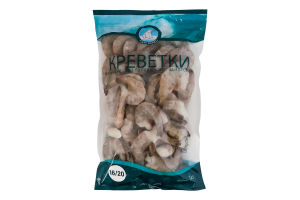 Креветки заморожені в панцирі сирі 16/20 Polar Seafood б/г м/у 1кг