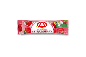 Батончик зерновой со вкусом йогурта с клубникой Axa м/у 25г