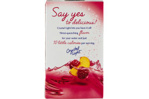 Crystal Light Drink Mix Natural Raspberry Peach - 10 CT