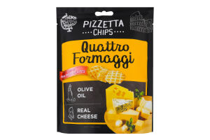 Снеки хрустящие Четыре сыра Pizzetta Chips Snacks of the World д/п 70г