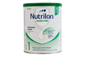 Суміш суха для дітей 0-6міс початкова Кисломолочний 1 Nutrilon з/б 400г