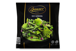 Смесь овощная быстрозамороженная Go green Bauer м/у 400г