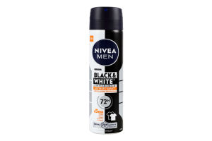 Антиперспірант Ultimate impact Чорне та біле Невидимий Nivea Men 150мл