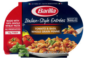 Barilla Pasta Italian-Style Entrees Tomato & Basil Whole Grain Penne