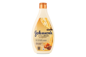 Гель для душа питательный с маслами миндаля и ши Oil infusion Vita-Rich Johnson's 400мл