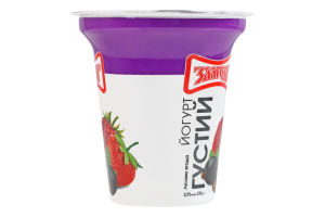 Йогурт 2.2% з цукром та наповнювачем Лісова ягода Злагода ст 230г