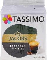Кофе натуральный жареный молотый в дисках Classico Espresso Tassimo Jacobs м/у 16х7.4г
