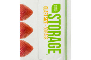 Smart Sense Storage Bags Quart Size - 50 CT