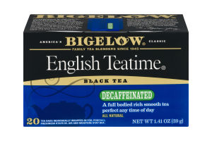 Bigelow English Teatime Black Tea Decaffeinated - 20 CT