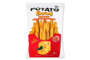 Завтраки сухие со вкусом картофеля с сыром Палочки оригинальные Potato boom м/у 50г
