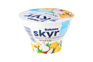 Йогурт Bakoma Скир з ананасом та кокосом
