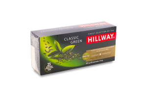 Чай зеленый байховый мелкий Classic Green Hillway в/с к/у 25х2г