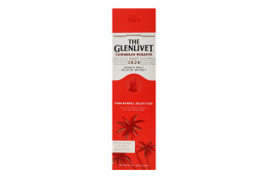 Віскі 700мл 40% шотландське односолодове Caribbean Reserve The Glenlivet к/у