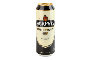 Пиво 500мл 4% темне пастеризоване Irish stout Murphy's з/б