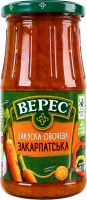 Закуска овочева стерилізована Закарпатська Верес с/б 445г