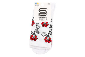 Шкарпетки жін Premier socks Серця в неб біл р23-25