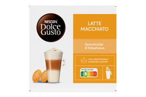 Напій кавовий Лате мак'ято Dolce Gusto Nescafe к/у 183.2г