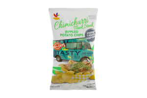 Ahold Food Truck Inspired Rippled Potato Chips Chimichurri Flank Steak