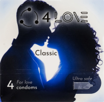 Презервативы из натурального латекса Классические 4Love 4шт