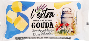 Сыр 50% твердый Гауда Украинский прованс L'extra м/у 150г