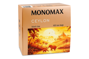 Чай черный цейлонский мелкий Monomax к/у 100х2г