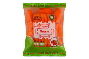 Морква свіжа фасована Морковка 420г