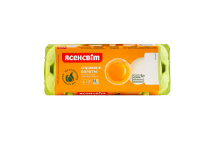 Яйца куриные пищевые столовые L C0 Настоящие гиганты Ясенсвіт к/у 10шт