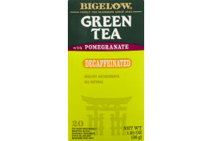 Bigelow Green Tea with Pomegranate Decaffeinated - 20 CT