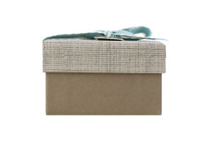 Коробка подарункова з бантом в асортименті 958306