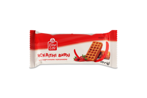 Вафлі бісквітні з полуничною начинкою Fine Life м/у 50г