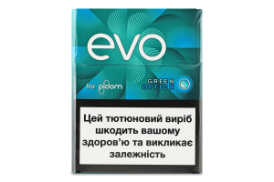 Изделия табакосодержащие для электрического нагревания с фильтром EVO Green option 20шт