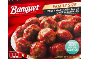 Banquet Zesty Marinara Sauce Over Meatballs