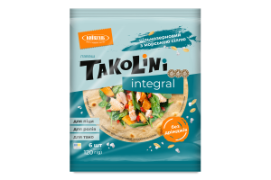 Лаваш цільнозерновий з морською сіллю Integral Takolini Київхліб м/у 120г