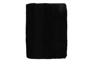 Рушник чорний махровий зеро твіст з бордюром 100*150см 600г/м2 ГМ Текстайл