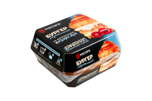 Бургер мікрохвилюючий на французькому круасані з біфштексом та блакитним сиром М'ясторія охол к/у 230г